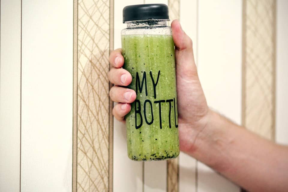 Bottle of green juice